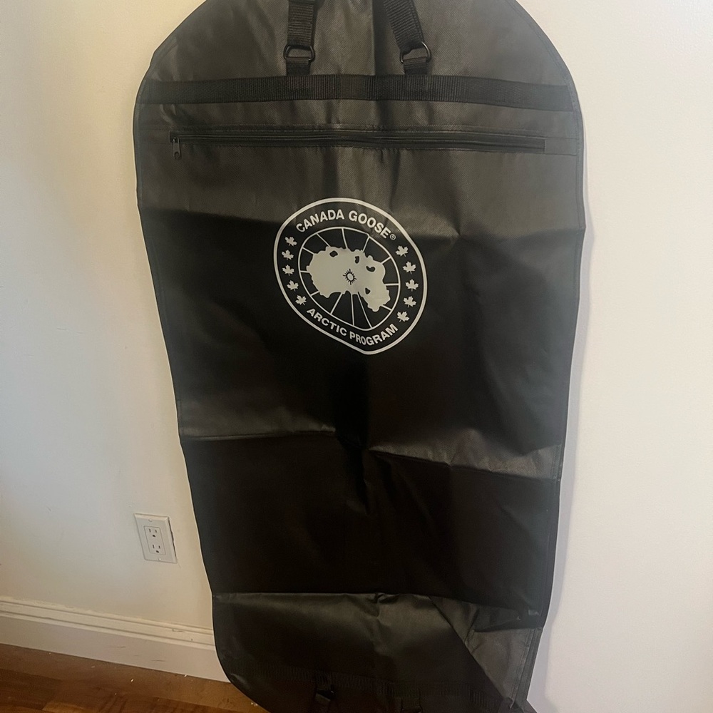 Canada Goose Black Travel Garment Bag with Front Storage Pocket